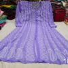Georgette_front_open_anarkali_kurti_with_chikankari_work