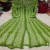 Georgette_front_open_anarkali_kurti_with_chikankari_work