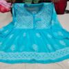 Georgette_short_gown_with_chikankari_work