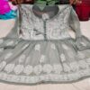 Georgette_short_gown_with_chikankari_work