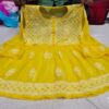 Georgette_short_gown_with_chikankari_work