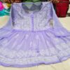 Georgette_short_gown_with_chikankari_work