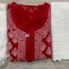 Georgette_buti_jaal_kurti_with_chikankari_work