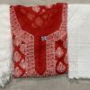 Georgette_buti_jaal_kurti_with_chikankari_work