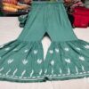 Cotton_gala_buti_kurti_&_gharara_set_with_chikankari_work