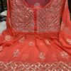 Georgette_short_gown_with_chikankari_work