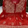 Georgette_short_gown_with_chikankari_work
