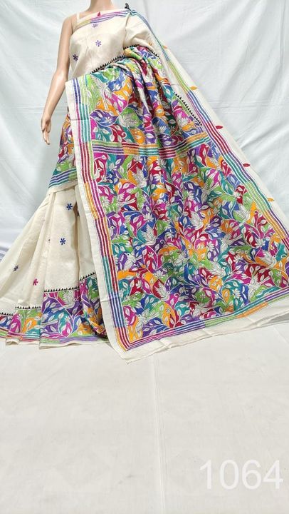 Pure_tassar_saree_with_kantha_stich_work