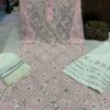 Georgette_kurti_with_mirror_and_chikankari_work