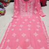 Georgette_gala_buti_kurti_with_chikankari_work
