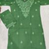 Special_size_cotton_kurti_salwar_set_with_chikankari_work
