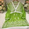 Georgette_lace_short_top_with_chikankari_work