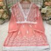 Georgette_lace_short_top_with_chikankari_work
