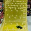 Georgette_rose_skirt_saree_with_chikankari_work