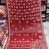 Georgette_rose_skirt_saree_with_chikankari_work