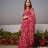 Georgette_tepachi_saree_&_blouse_with_chikankari_work
