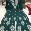 Rayon_rose_work_kurti_&_plazo_set_with_chikankari_work