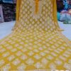 Georgette_buti_jaal_kurti_with_chikankari_work