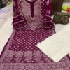 Georgette_bell_sleeves_daman_rose_keel_jaal_kurti_with_chikankari_work