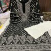 Georgette_bell_sleeves_daman_rose_keel_jaal_kurti_with_chikankari_work