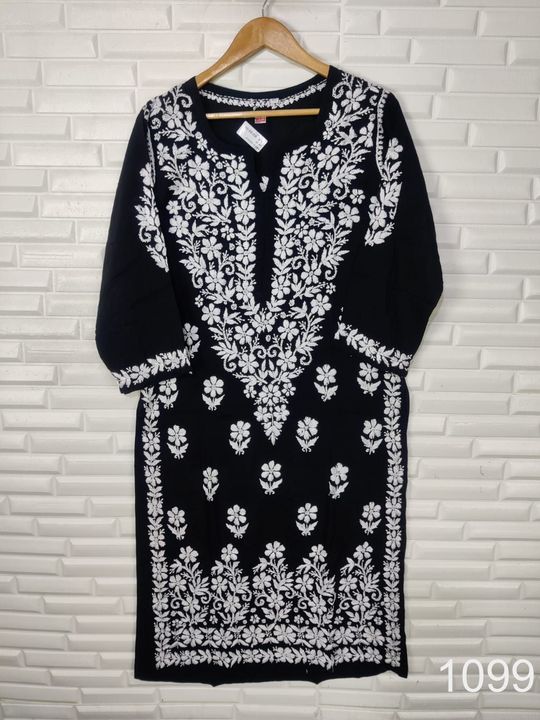 Modal_cotton_kurti_with_chikankari_work