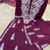 Exclusive_Lucknowi_chikankari_soft_Rayon_kurti_&_plazo_set_with_chikankari_work