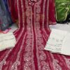 Georgette_back_panel_anarkali_kurti_with_mirror_and_chikankari_work