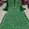 Georgette_bell_sleeves_chikankari_kurti_with_perl_&_mirror_work