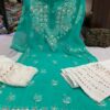 Georgette_patya_gala_buti_kurti_with_gota_and_chikankari_work