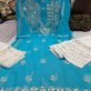 Georgette_patya_gala_buti_kurti_with_gota_and_chikankari_work