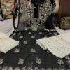 Georgette_patya_gala_buti_kurti_with_gota_and_chikankari_work