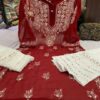 Georgette_patya_gala_buti_kurti_with_gota_and_chikankari_work