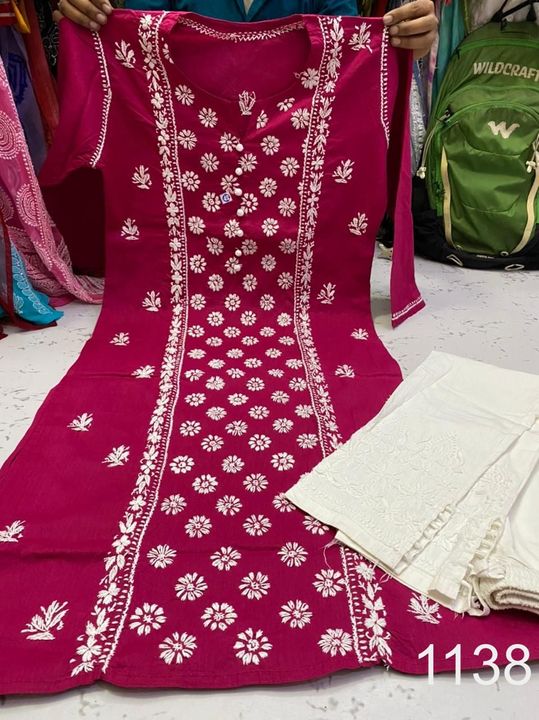 Cotton_panel_kurti_with_chikankari_work