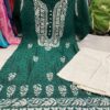 Chanderi_cotton_kurti_with_chikankari_work