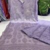 Georgette_kurti_&_Sharara_dye_set_with_chikankari_work