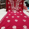 Rayon_gala_buti_kurti_ghaspatti_embroidery_with_chikankari_work