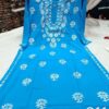 Rayon_gala_buti_kurti_ghaspatti_embroidery_with_chikankari_work