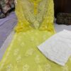 Georgette_bell_sleeves_kurti_with_chikankari_work