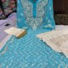 Georgette_Patti_jaal_kurti_with_chikankari_work