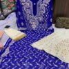 Georgette_Patti_jaal_kurti_with_chikankari_work