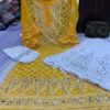 Georgette_rose_bell_sleeves_kurti_with_mirror_and_chikankari_work