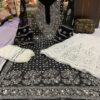 Georgette_rose_bell_sleeves_kurti_with_mirror_and_chikankari_work