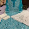 Georgette_mirror_work_kurti_with_chikankari_work