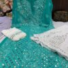 Georgette_mirror_work_kurti_with_chikankari_work