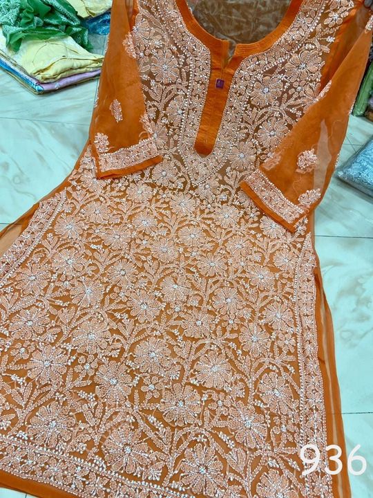 Exclusive_Lucknowi_chikankari_plus_sizes_kurti