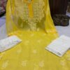 Georgette_patya_gala_buti_kurti_with_chikankari_work
