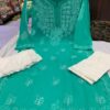 Georgette_patya_gala_buti_kurti_with_chikankari_work