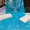 Georgette_patya_gala_buti_kurti_with_chikankari_work