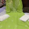 Georgette_patya_gala_buti_kurti_with_chikankari_work