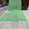 Georgette_yok_daman_kurti_with_mirror_and_chikankari_work